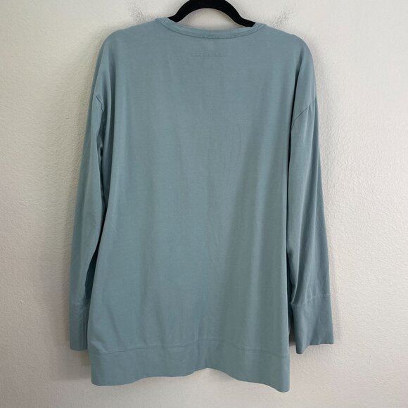 Life Is Good Womens Large Crusher Flex Tee Long Sleeve Shirt Blue Relax Fit - Picture 7 of 8